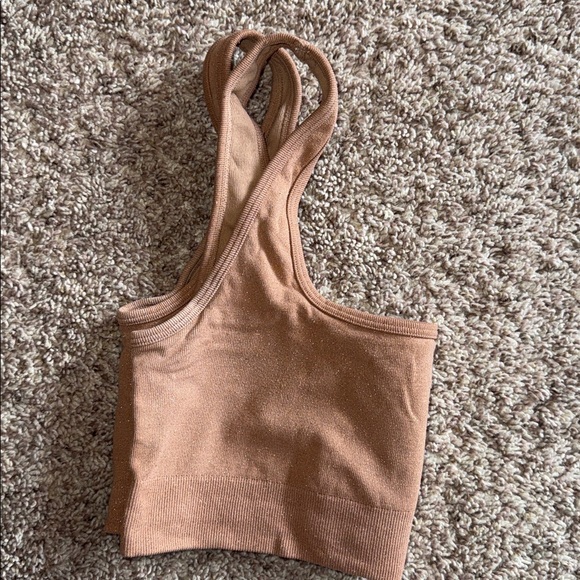 Skims rose gold metallic lounge bra size medium - Picture 6 of 6